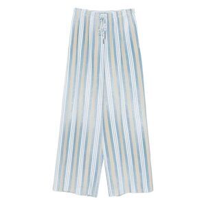 ERMANNO SCERVINO Women's High-Waist Wide-Leg Textured Trousers Women CLEAR BLUE